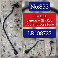 Coolant Hose Pipe LR108727 Compatible With  Land Rover Evoque (L538) & Jaguar XF & XJL & Free Lander 2