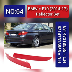 Rear Bumper Reflector Compatible With BMW 5 Series F10 2014-2017 Rear Bumper Reflector Left 63147318555 & Right 63147318556 Tag-RB-64