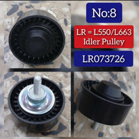 Crankshaft Pulley LR073726 LR071758 LR071712 Compatible With Land Rover Defender Station Wagon (L663) Defender Van (L663) Discovery Sport (L550) Discovery Sport Van (L550) Tag no : 8