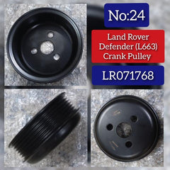 Crank Pulley LR071768 Compatible With LAND ROVER DEFENDER Station Wagon (L663) Tag No.24