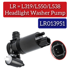 Windshield Washer Pump LR013951 Compatible With LAND ROVER DISCOVERY IV (L319) | LR4 DISCOVERY SPORT (L550) RANGE ROVER EVOQUE (L538)