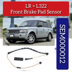 Front Brake Pad Wear Sensor SEM000012 Compatible With LAND ROVER RANGE ROVER III (L322)
