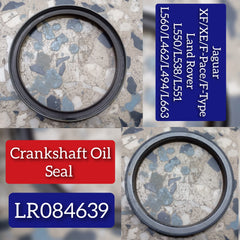 Crankshaft Oil Seal LR084639 Compatible With DEFENDER Station Wagon (L663) DISCOVERY SPORT (L550) DISCOVERY V (L462) RANGE ROVER EVOQUE (L538) RANGE ROVER EVOQUE (L551) RANGE ROVER SPORT II (L494) RANGE ROVER VELAR (L560)