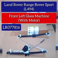Front Right Glass Machine Without Motor LR077816 Compatible With Land Rover Range Rover (L494)