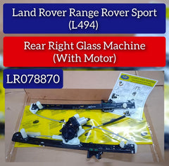 Rear Right Glass Machine Without Motor LR078870 Compatible With Land Rover Range Rover (L494)