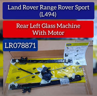 Rear Left Glass Machine Without Motor LR078871 LR057341 LR043937 Compatible With Land Rover Range Rover (L494)