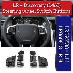 Steering Wheel Buttons 5pcs set Left LR095538 Right LR060813 Compatible with Range Rover & LANDROVER LAND ROVER DISCOVERY V (L462)