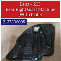 Rear Right Power Window Regulator With Plate 2057308001 2137306805 Compatible with MERCEDES-BENZ C-CLASS (W205) & E-CLASS W213
