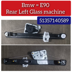 Rear Left Power Window Regulator 51357140589 Compatible with BMW 3 Series (E90)