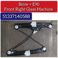 Front Right Power Window Regulator 51337140588 Compatible with BMW 3 Series (E90)