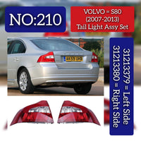 Tail Light Assy Right 31213380 Left 31213379 Compatible With VOLVO - S80 Tag No.210