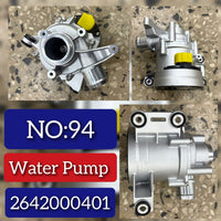Water Pump 2642000401 2642003801 2642009500 A2642000401 A2642003801 A2642009500 Compatible with MERCEDES-BENZ C-CLASS Convertible (A205) E-CLASS (W213) GLC (X253) Tag No.94