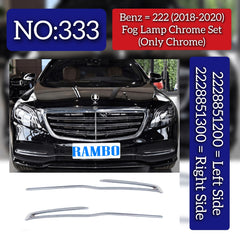 Fog Lamp (Only Chrome) Left 2228851200 & Right 2228851300 Compatible With Mercedes Benz S-CLASS (W222) (2018-2022) Tag No.333