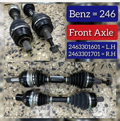 Front Axle Rods Left 2463301601 Right 2463301701 Compatible With Mercedes Benz B CLASS W246