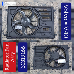 Engine Radiator Cooling Fan Assembly 31319166 Compatible With VOLVO V40 Hatchback (525)