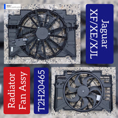 Engine Radiator Cooling Fan Assembly T2H20465 Compatible With Jaguar XF I (X250) XE (X760) For XJL