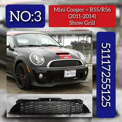Front Bumper Center Grille Hood 51117255125 Compatible With Mini Cooper S (R56) Tag No.3