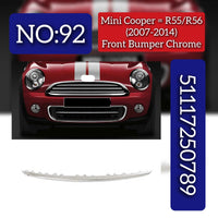 Front Bumper Chrome 5117250789 Compatible With MINI (F55) | MINI / COOPER MINI (F56) | MINI / COOPER Tag No.92