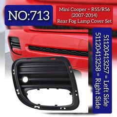 Front Fog Lamp Cover Left 51120413257 Right 51120413258 Compatible With Mini Cooper S (R56) Tag No.713
