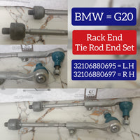 Front Steering Tie Rod End Head Assembly (Rack End & Tie Rod End) Right & Left Set 32106880695 32106880697 Compatible With BMW BMW 2 Coupe (G42, G87) & 3 (G20, G80, G28) & 3 Touring (G21, G81) & 3 Touring Van (G21) & 4 Convertible (G23, G83)