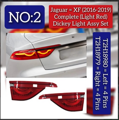 Complete (Light Red) Dickey Light Assy INNER Set Right T2H18979 T2H6169 Left T2H18980 Compatible With aguar For XF Tag No.02