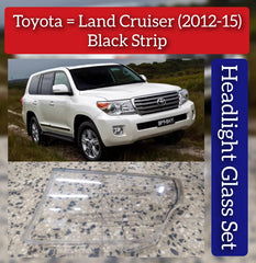 Front Headlight Glass Compatible with Toyota Land Cruiser (2012-2015)
