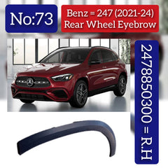 Rear Right Wheel Arch (EYEBROW ) 2478850300 Compatible With Mercedes-Benz & B-Class W247 (2021-2024) No.73