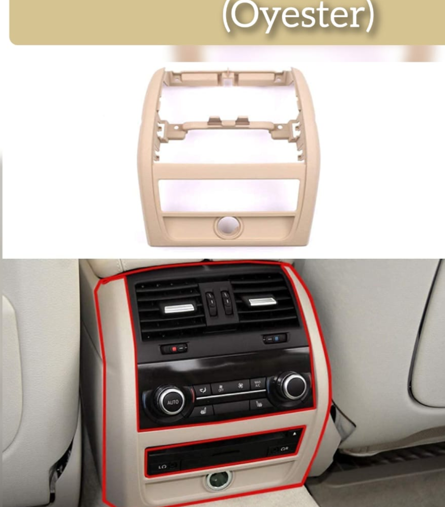 BMW 5 Series F10 2010-2017 Rear AC Vent Outer Frame High-End Model 51169206792