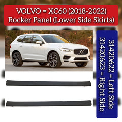 Rocket Panel (Lower Side Skirts) Left 31420622 & Right 31420623 Compatible With VOLVO XC60 (2018-2022)