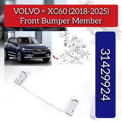Front Bumper Member 31429924 Compatible With VOLVO XC60 II (246) (2018-2025)