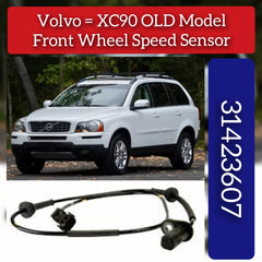 Front Left ABS Wheel Speed Sensor 30682479 30773737 31423607 8634237 Compatible With VOLVO XC90 I (275)