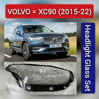 Front Headlight Glass Compatible with Volvo XC90 2015 - 2022.