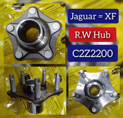 Rear Wheel Hub C2D60511 C2Z2200 Compatible With JAGUAR F-TYPE Convertible X152 & XF I X250 & XJ X351