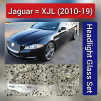 Front Headlight Lens Cover Car Headlamp Cover Transparent Lamp Shell Compatible With Jaguar XJL (2010-2019)