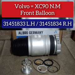 Front Air Suspension Springs Right 31451834 & Left 31451833 31476850 32269548 Compatible With VOLVO XC90 II (256) (2015-16)