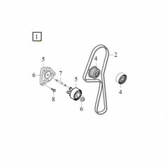 Timing Belt Kit CT1215K1 31359937 Compatible With VOLVO S60 II (134), XC90 II (256) (CONTINENTAL)