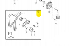 Timing Belt Kit CT1216K2 31460881 Compatible With VOLVO S60 II (134), S90 II (234), V90 II Estate (235), XC40 (536), XC60 I SUV (156), XC60 II (246), XC90 II (256) (CONTINENTAL)