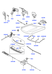 Center Bonnet Control Release Cable FSE000041 Compatible With LAND ROVER RANGE ROVER III (L322)