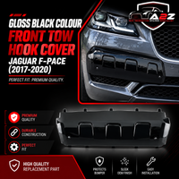 Front Tow Hook Cover Gloss Black Colour T4A6252 Compatible With Jaguar F-Pace (2017-2020) Tag No: 812