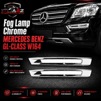 Fog Lamp Chrome Compatible With MERCEDES BENZ GL-CLASS W164 Fog Lamp Chrome Left 1668845322 & Right 1668845422 Tag No.221