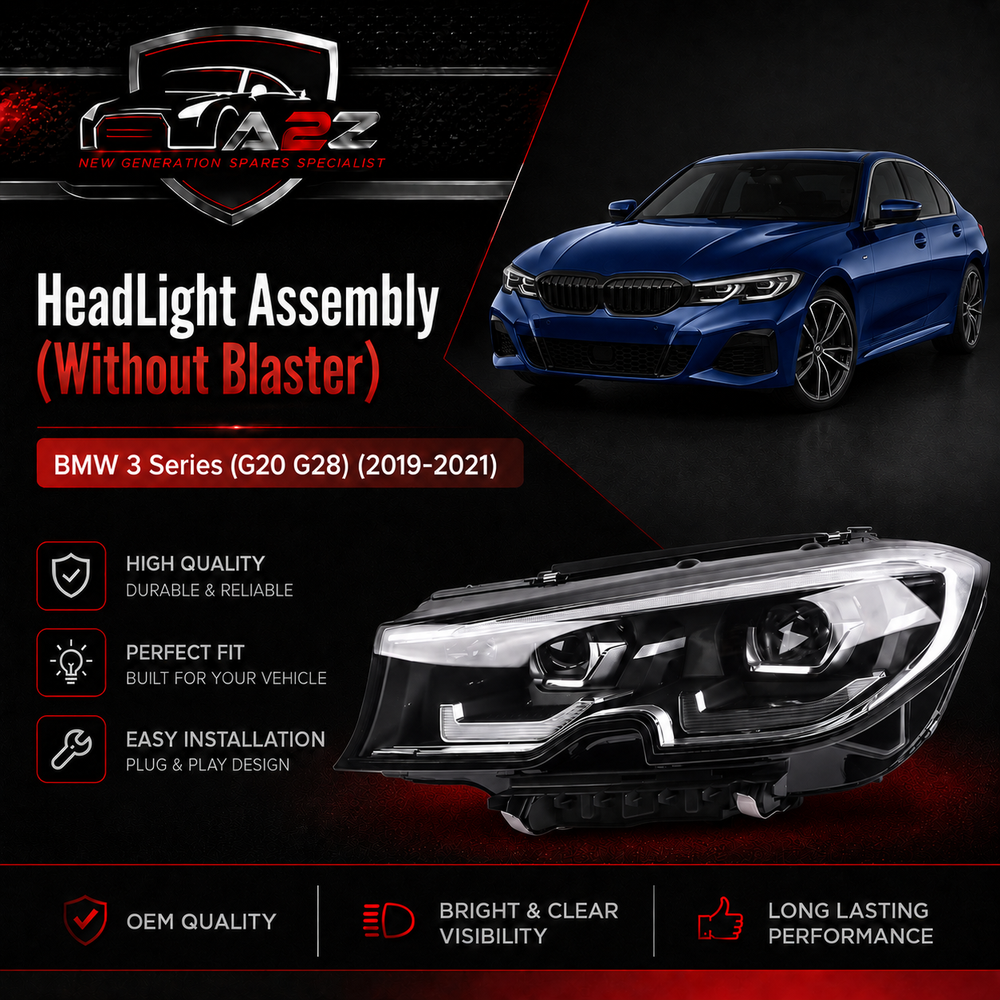 Complete Headlight Assy Left 63118496159 & Right 63118496160 (Without Blaster) Compatible With BMW 3 Series (G20 G28) (2019- 2021) Tag No.63