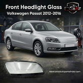 Front Headlight Glass Compatible with Volkswagen Passat 2012-2016