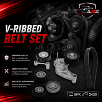 V-ribbed Belt Set 32213657 & 31430219 & 31460675 & 31480360 & 31480093 Comapatible With VOLVO XC60