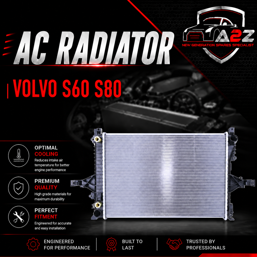 Engine Cooling Radiator 31319056 31319062 36000085 36000487 36000488 3600085 36002407 Compatible With Volvo S60 S80