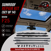 Sunroof Repair Kit (Set Of 14) Compatible With BMW F25