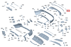 Rear Bumper Chrome Left 2538858306 & Right 2538858406 Compatible With Mercedes-Benz GLC-CLASS W253 (2020-2022) Tag No.259