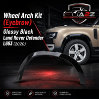 Wheel Arch Kit (Eyebrow) Glossy Black Compatible With Land Rover Defender L663 (2020)