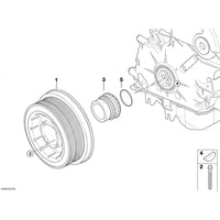 Crankshaft Pulley 11238511371 11237793593 Compatible With BMW 5 Series (E60) & 7 Series (E65, E66, E67) & X5 (E70) & X6 (E71, E72) Tag-CP-06