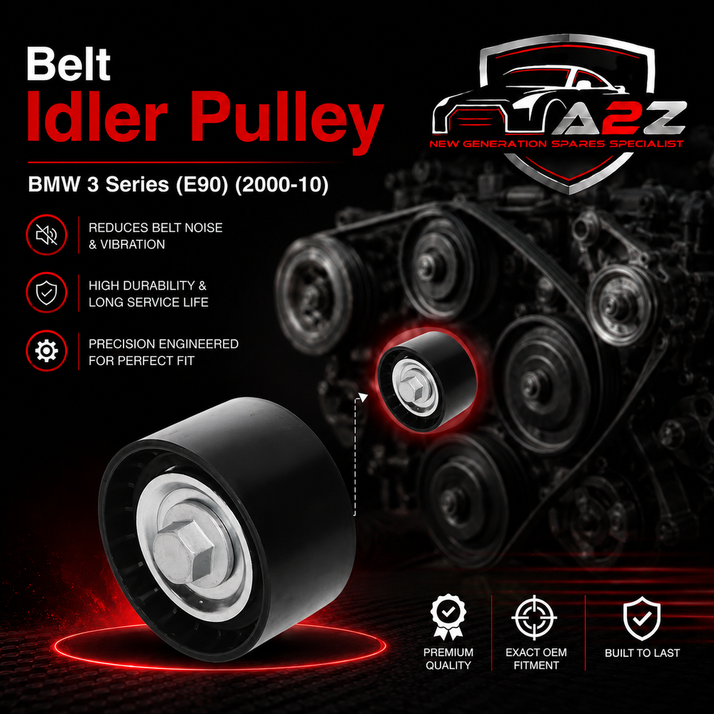 Belt Idler Pulley 11287800562 Compatible with BMW 3 Series (E90) & 7 Series (F01, F02, F03, F04) & X1 (E84) & X3 (E83) & X5 (E70) & X6 (E71, E72) & 5 Series (E60) & 5 Series (F10)