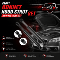Front Bonnet Hood Strut Set 51237206644 Compatible With BMW 5 Series (F10)